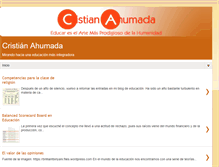 Tablet Screenshot of cristianahumada.cl